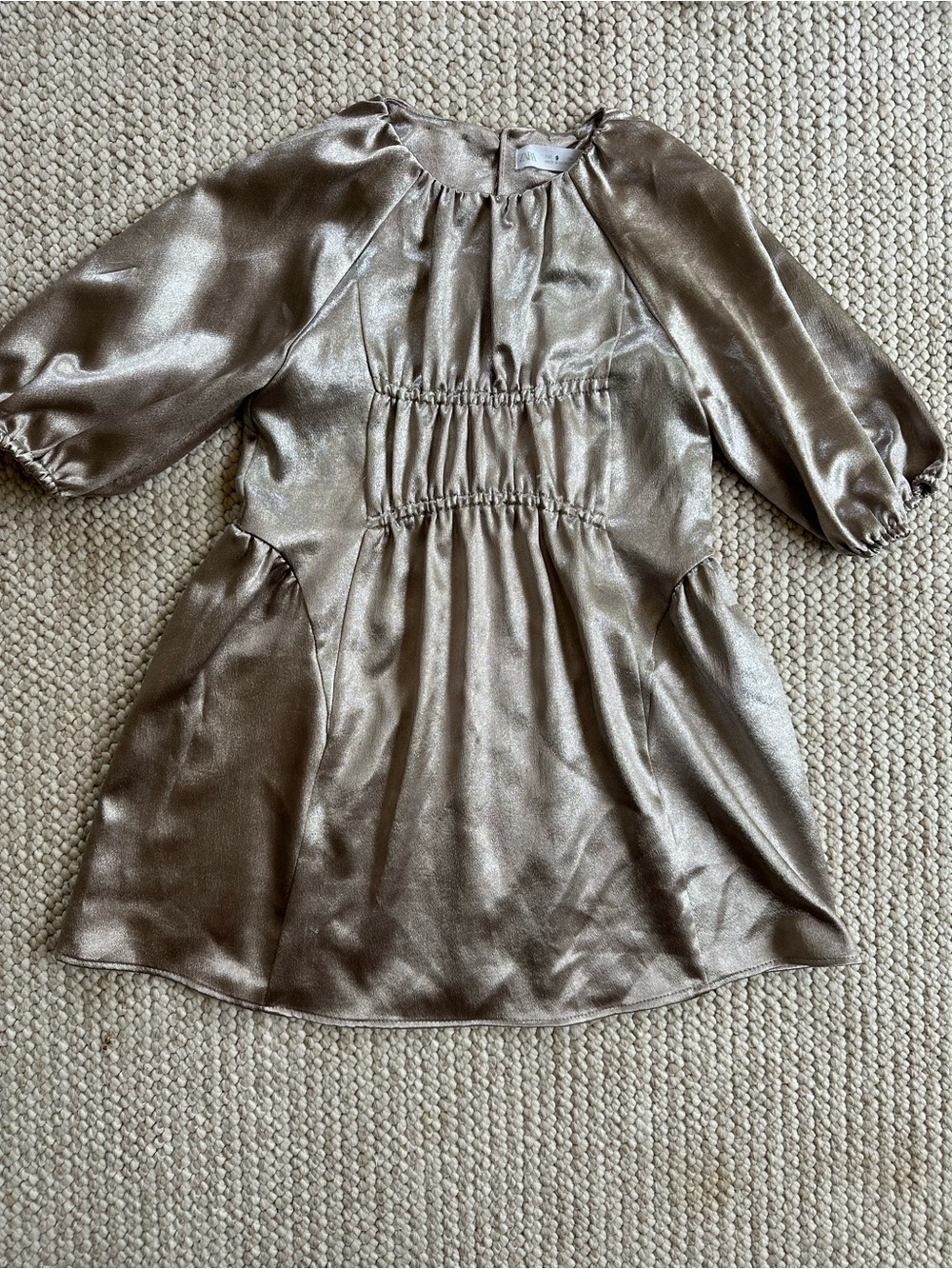 Zara Girls Dress Gold 506